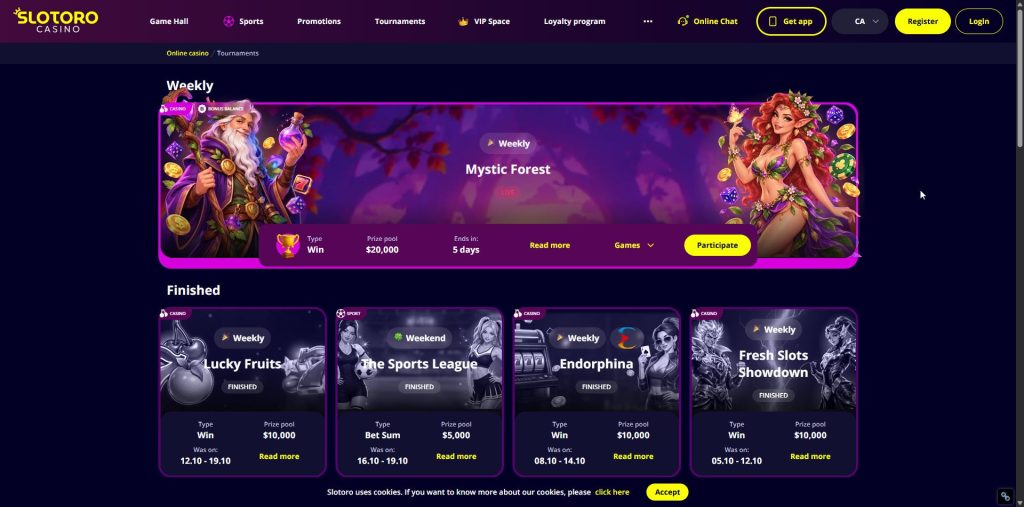 Slotoro terms naming Gates of Olympus for the free spins